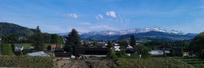 Traumhafte Aussicht auf das Alpsteinmassiv